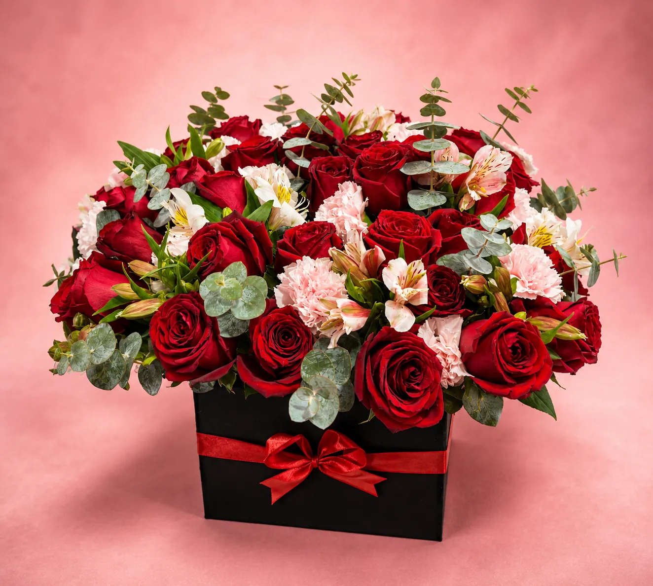 24 Razones caja de madera con rosas – DA'Flores