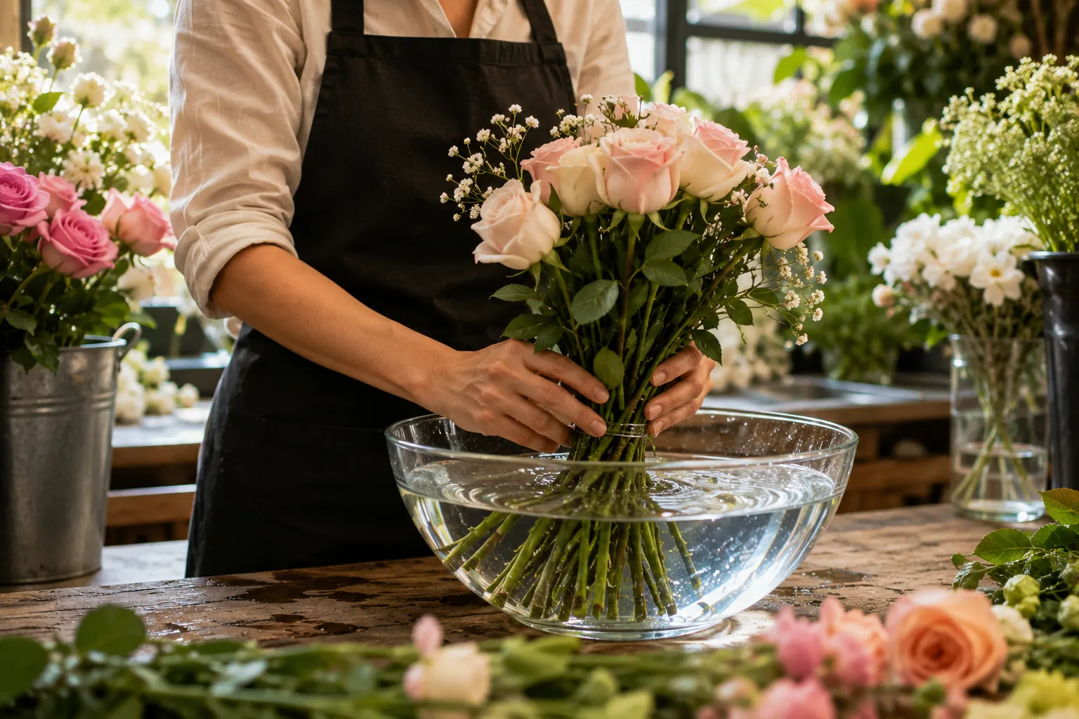 Técnica de hidratación para flores de larga duración – DA'Flores